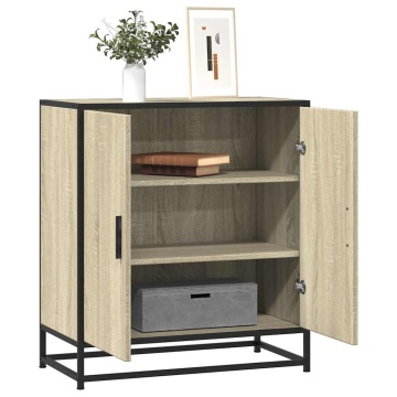 Dulap, stejar sonoma, 68x35x76 cm, lemn prelucrat și metal - Img 1