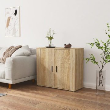 Dulap, stejar sonoma, 80x33x70 cm, lemn compozit - Img 1