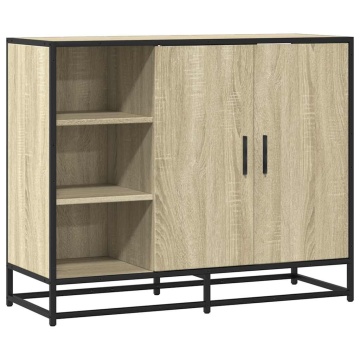 Dulap, stejar sonoma, 92x35x76 cm, lemn prelucrat - Img 2