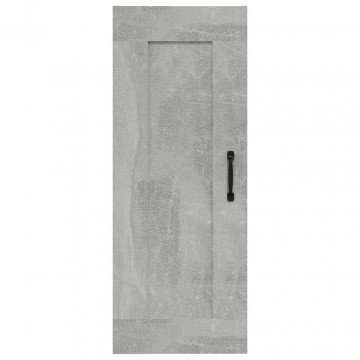 Dulap suspendat, gri beton, 35x34x90 cm, lemn prelucrat - Img 8
