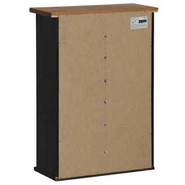 Dulap suspendat HALDEN cu ușă glisantă negru 49x22,5x70 cm pin - Img 7