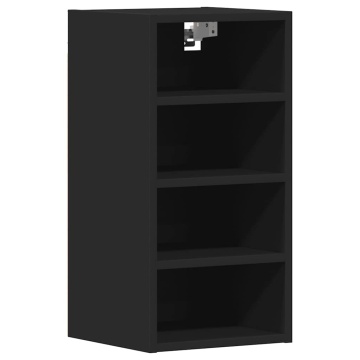 Dulap suspendat, negru, 30x29,5x60 cm, PAL - Img 2