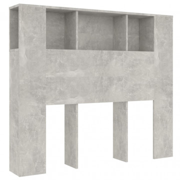 Dulap tăblie, gri beton, 120x18,5x104,5 cm - Img 2