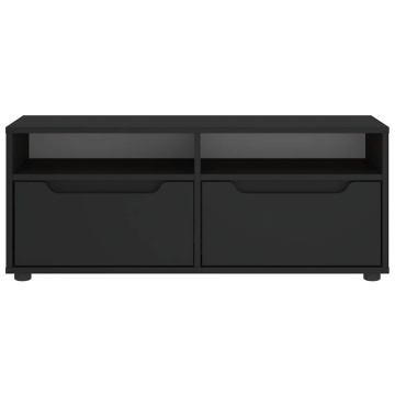 Dulap TV „VISNES” Negru 100x40x38 cm lemn prelucrat - Img 8