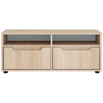Dulap TV „VISNES” Stejar Sonoma 100x40x38 cm lemn prelucrat - Img 8