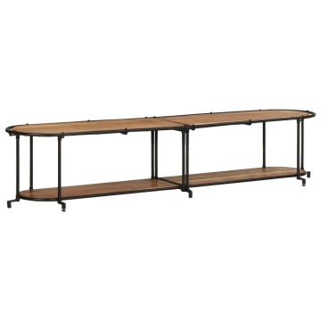 Dulap TV, 200x42x40 cm, lemn masiv de acacia - Img 1