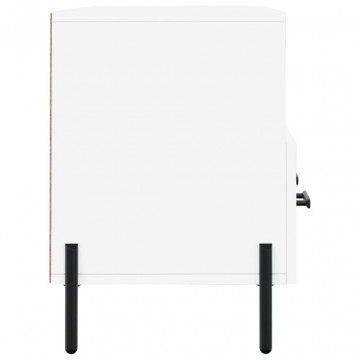 Dulap TV, alb, 102x36x50 cm, lemn prelucrat - Img 6