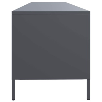 Dulap TV, antracit, 202x39x43,5 cm, oțel laminat la rece - Img 5