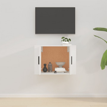 Dulap TV cu montaj pe perete, alb, 57x34,5x40 cm - Img 3