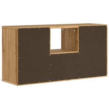 Dulap TV cu sertar „ODDA” 79x24x40 cm lemn masiv de pin - Img 7