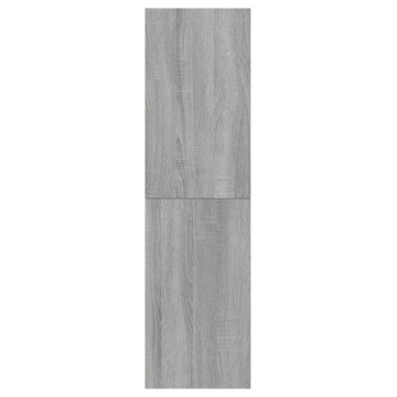 Dulap TV montat pe perete, gri sonoma, 30,5x30x110 cm - Img 7