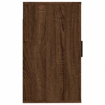 Dulap TV montat pe perete, stejar maro, 40x34,5x60 cm - Img 5