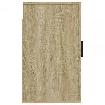 Dulap TV montat pe perete, stejar sonoma, 40x34,5x60 cm - Img 5