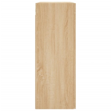 Dulap TV montat pe perete, stejar sonoma, 69,5x34x90 cm - Img 7
