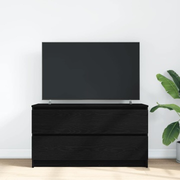 Dulap TV, negru, 100x35x54 cm, lemn prelucrat - Img 3