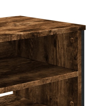 Dulap TV, stejar fumuriu, 122x34x41 cm, lemn prelucrat - Img 6