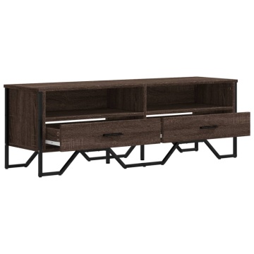 Dulap TV, stejar maro, 122x34x41 cm, lemn prelucrat - Img 6