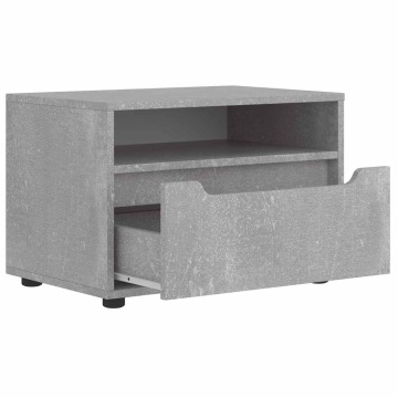 Dulap TV VISNES Beton Gri 60x40x38 cm Lemn prelucrat - Img 5