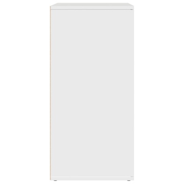 Dulapuri, alb, 2 buc., 79x38x80 cm, lemn prelucrat - Img 5