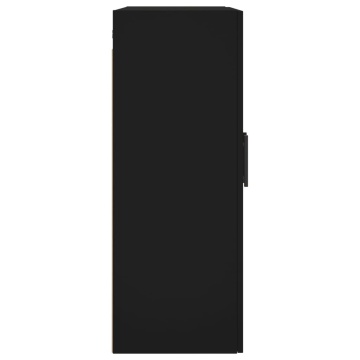Dulapuri cu montaj pe perete, 2 buc, negru, 69,5x34x90 cm - Img 6