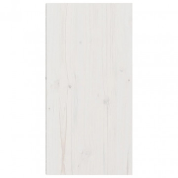 Dulapuri de perete, 2 buc., alb, 30x30x60 cm, lemn masiv de pin - Img 6