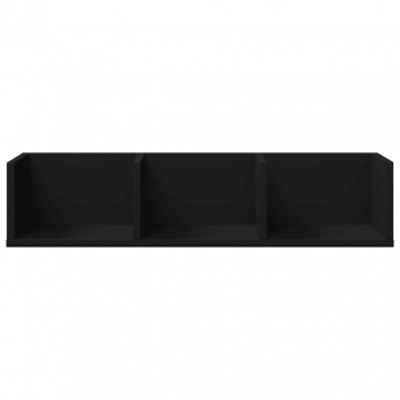 Dulapuri de perete, 2 buc., Negru, 75x18x16,5 cm, lemn compozit - Img 8