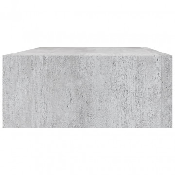 Dulapuri de perete cu sertar 2 buc. gri beton 40x23,5x10 cm MDF - Img 5