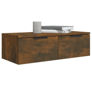 Dulapuri perete 2 buc. stejar afumat 68x30x20 cm lemn prelucrat - Img 4