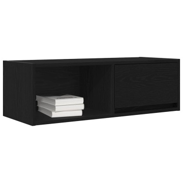 Dulapuri TV 2 buc Stejar negru 80x31x25,5 cm Lemn prelucrat - Img 4