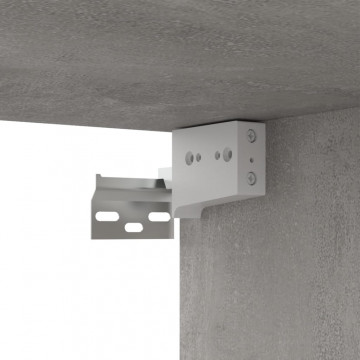Dulapuri TV, 4 buc., gri beton, 80x30x30 cm, lemn prelucrat - Img 6
