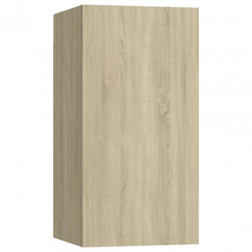 Dulapuri TV, 4 buc. stejar Sonoma 30,5x30x60 cm, lemn prelucrat - Img 4