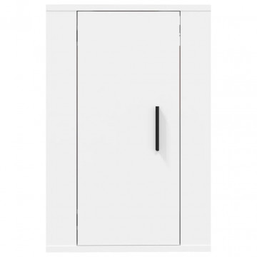 Dulapuri TV montate pe perete, 2 buc., alb, 40x34,5x60 cm - Img 5