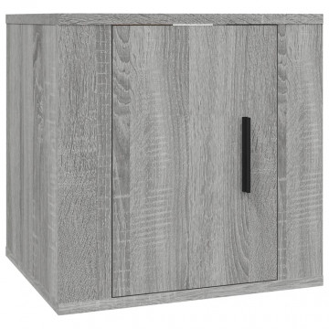 Dulapuri TV montate pe perete 2 buc. gri sonoma 40x34,5x40 cm - Img 8