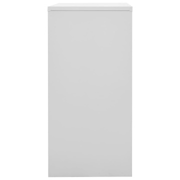 Dulapuri vestiar 2 buc. gri deschis și verde 90x45x92,5 cm oțel - Img 4