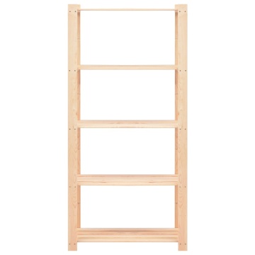 Etajere cu 5 niveluri 2 buc. 80x38x170 cm pin masiv 250 kg - Img 4