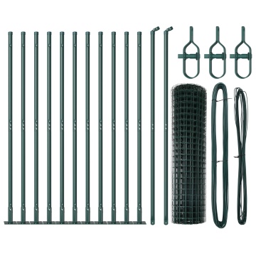 Euro Fence Set de 2 Verde Oțel, acoperire PVC 25 x 1.0 m - Img 2