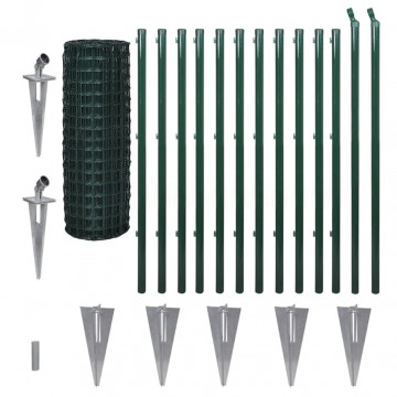 Euro gard, verde, 25 x 1,2 m, oțel - Img 2