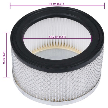 Filtre HEPA pentru aspirator de cenușă, 2 buc., lavabile - Img 5