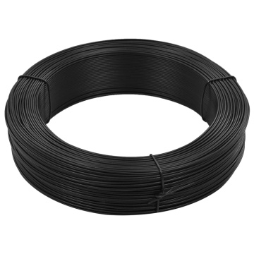 Fir de tensionare pentru gard 250 m 2,3/3,8 mm, antracit, oțel - Img 1
