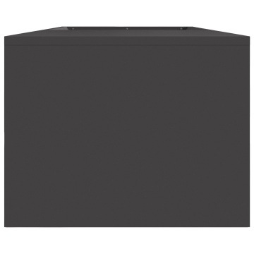 Foc cu Spațiu pentru Lemne Negru 160x45x35 cm Oțel - Img 4