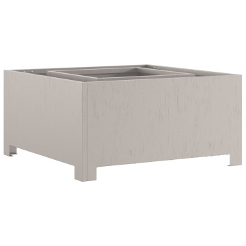 Focar Pătrat 60x60x30 cm Oțel Rezistent la Intemperii - Img 4