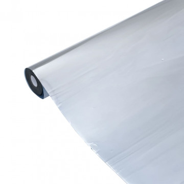 Folie solară efect reflectorizant static argintiu 60x1000cm PVC - Img 5