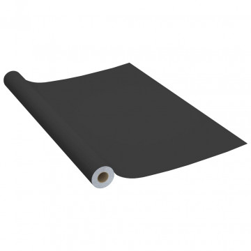 Folii de mobilier autoadezive, 2 buc., negru, 500 x 90 cm, PVC - Img 3