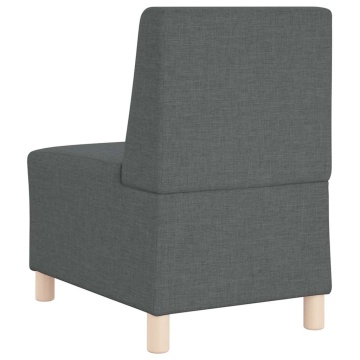 Fotoliu canapea, gri închis, 55 cm, material textil - Img 5