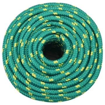 Frânghie de barcă, verde, 14 mm, 50 m, polipropilenă - Img 3