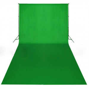 Fundal foto, bumbac, verde, 600 x 300 cm, Chroma Key - Img 2