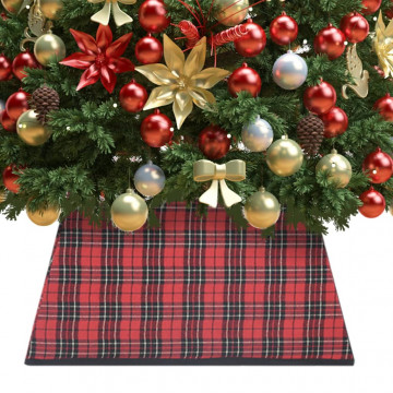 Fustă brad de Crăciun, roșu și negru, 48x48x25 cm - Img 1