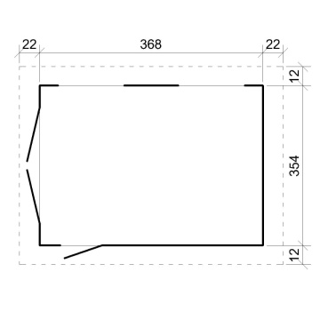 Garaj CALITATE PREMIUM 13 m² - L378xl412 cm - Timbela M990B - Img 5