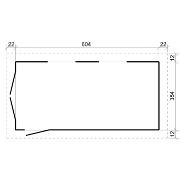 Garaj de calitate premium 21 m² - L378 x L648 cm - Timbela M992B Recolta Miere - Img 4