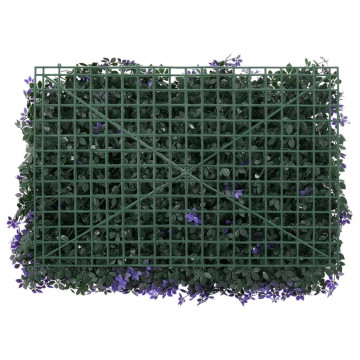 Gard din frunze artificiale, 24 buc., violet, 40x60 cm - Img 4